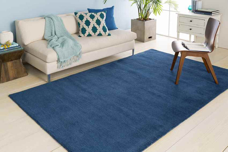 Rennes Modern Dark Blue Area Rug