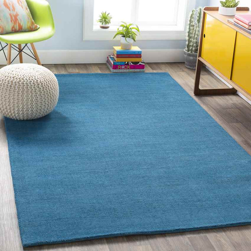 Rennes Modern Bright Blue Area Rug