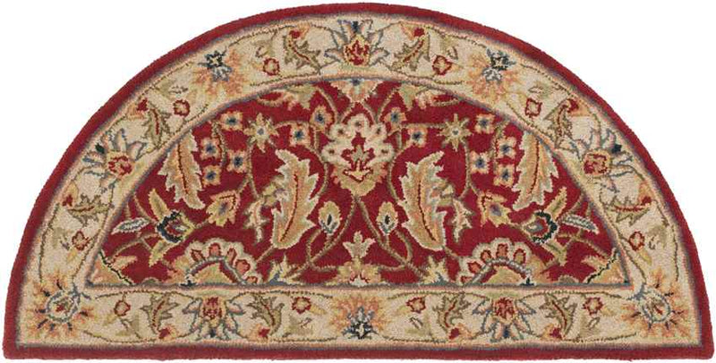 Cochrane Traditional Dark Red Area Rug