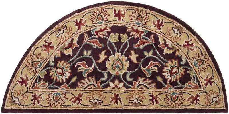 Paris Traditional Burgundy Area Rug