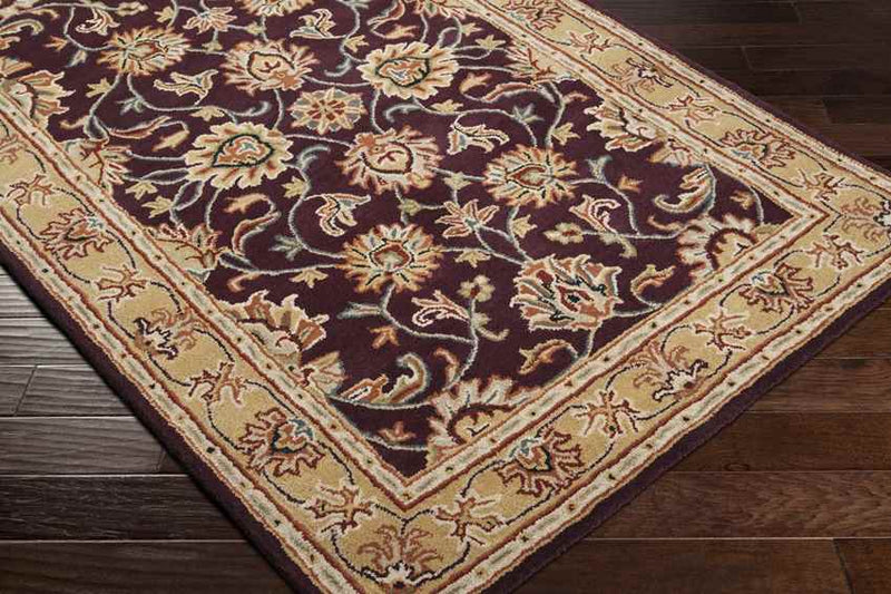 Paris Traditional Burgundy Area Rug