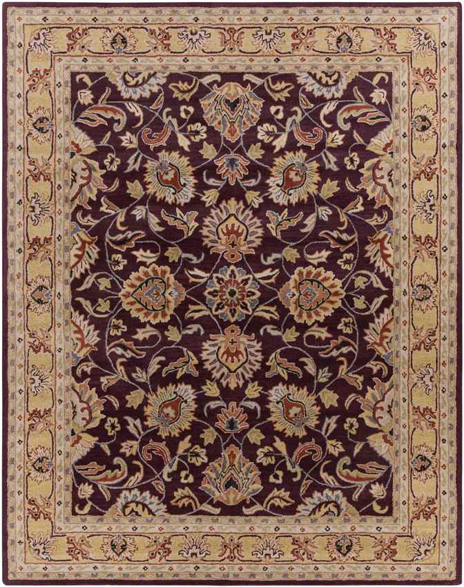 Paris Traditional Burgundy Area Rug