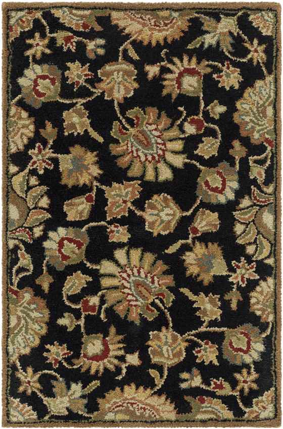 Grimshaw Traditional Black Area Rug