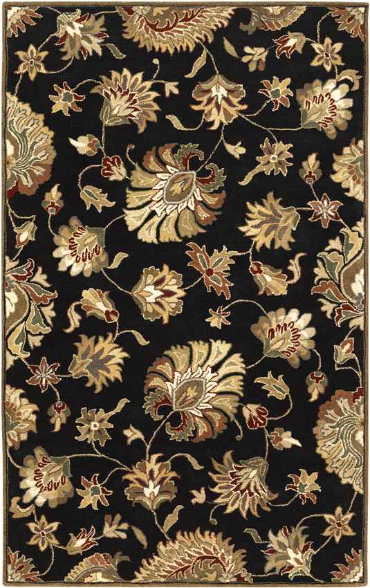 Grimshaw Traditional Black Area Rug