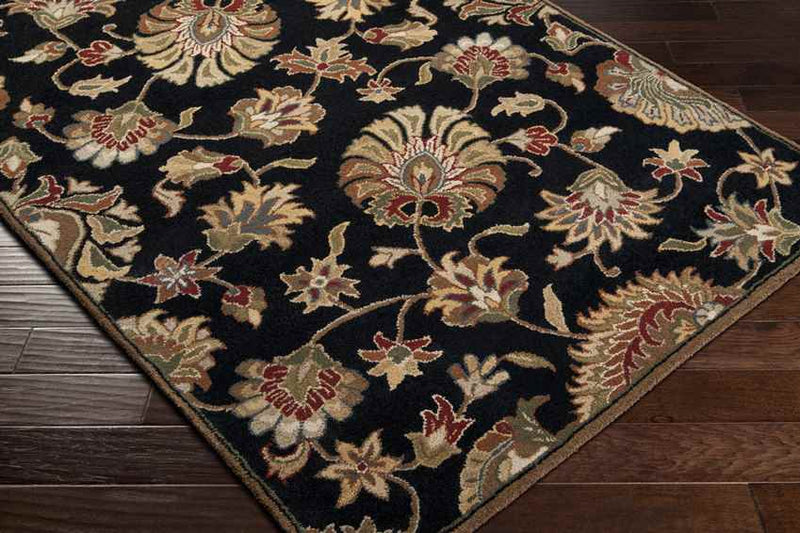 Grimshaw Traditional Black Area Rug