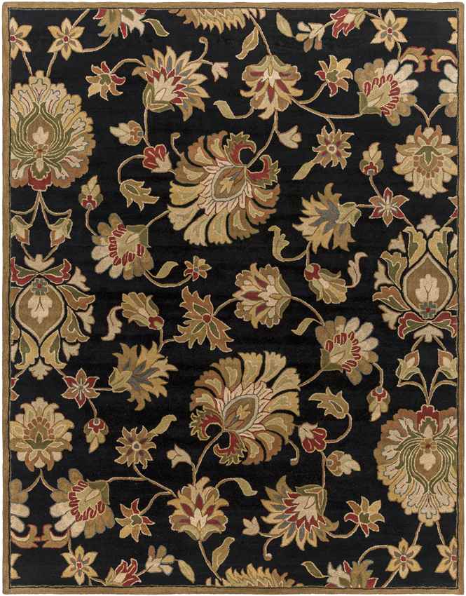 Grimshaw Traditional Black Area Rug