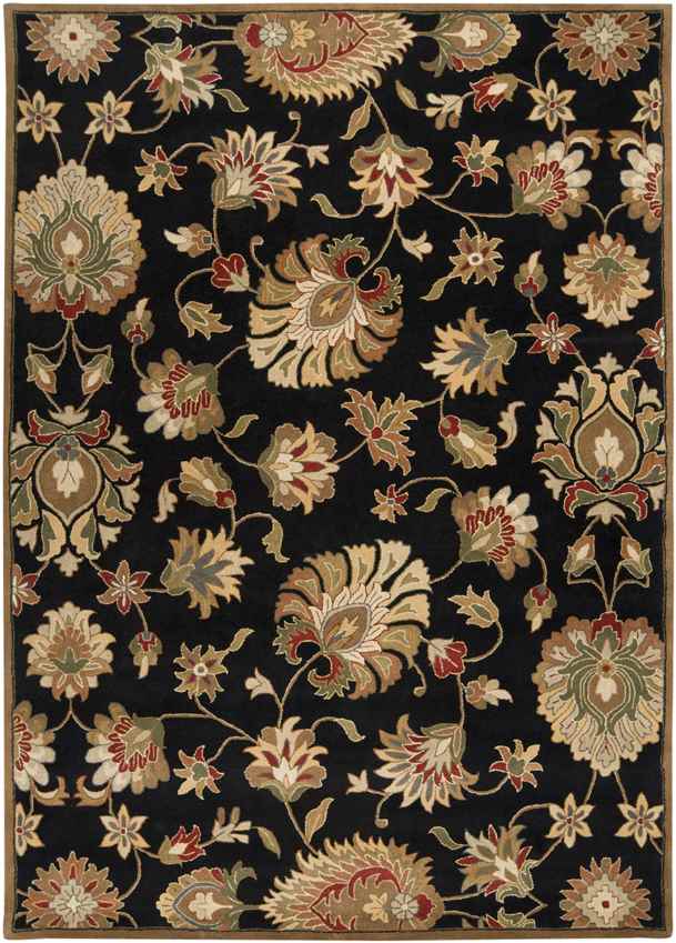 Grimshaw Traditional Black Area Rug