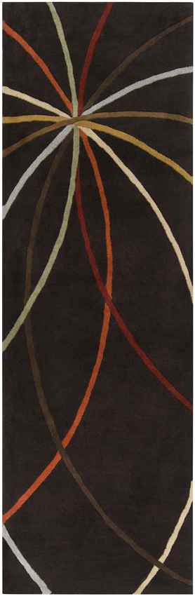 Falher Modern Dark Brown Area Rug