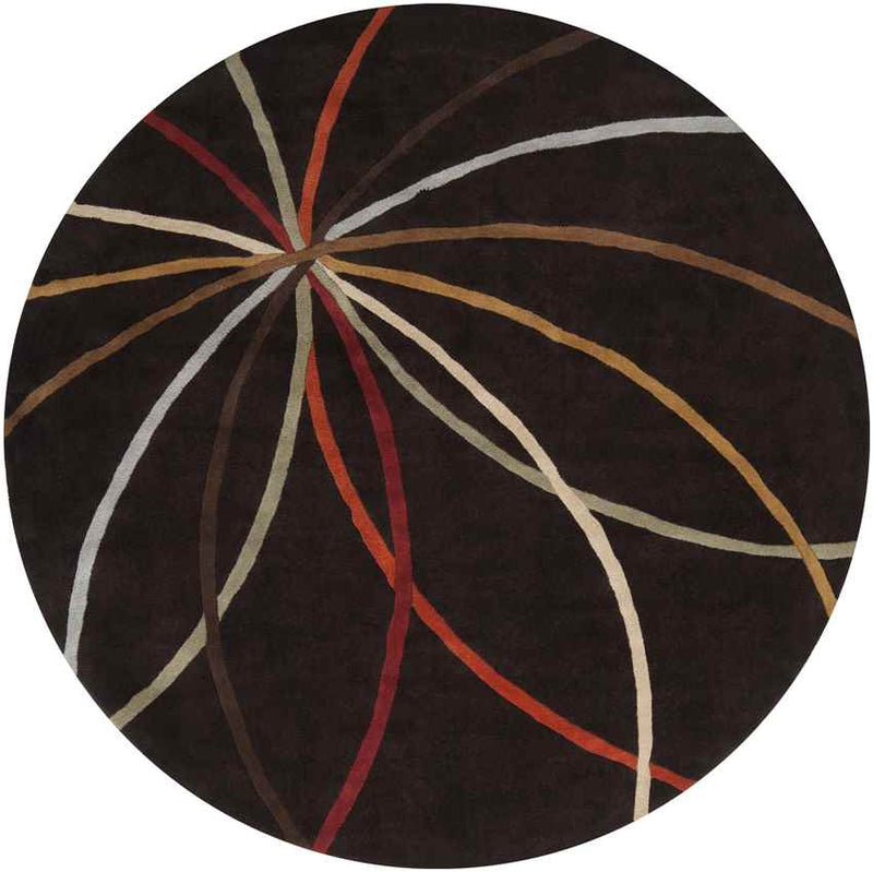 Falher Modern Dark Brown Area Rug