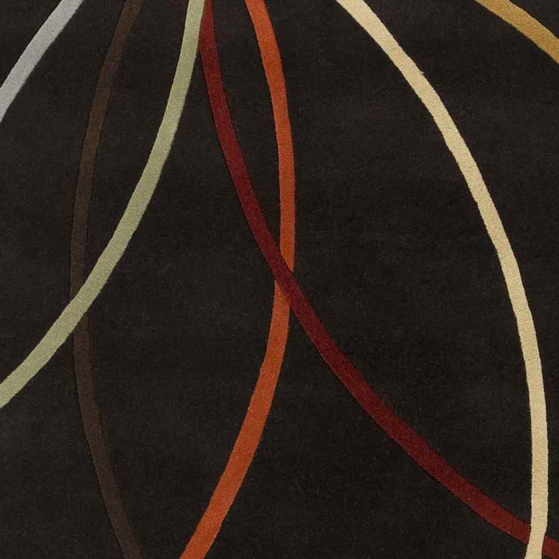 Falher Modern Dark Brown Area Rug