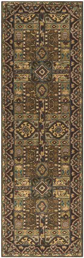 Legal Traditional Olive Area Rug