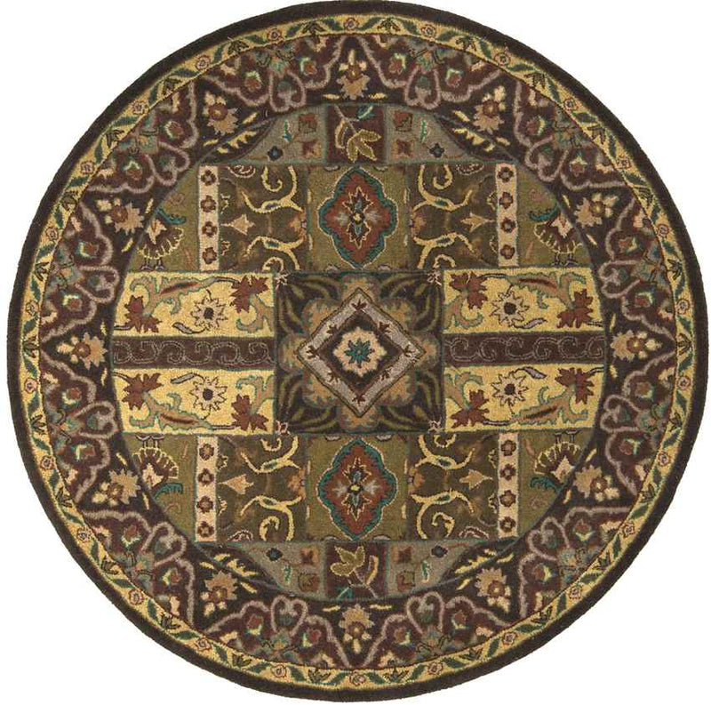 Legal Traditional Olive Area Rug