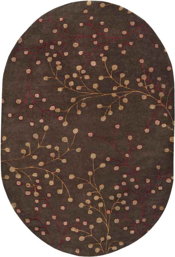 Le Havre Cottage Dark Brown Area Rug