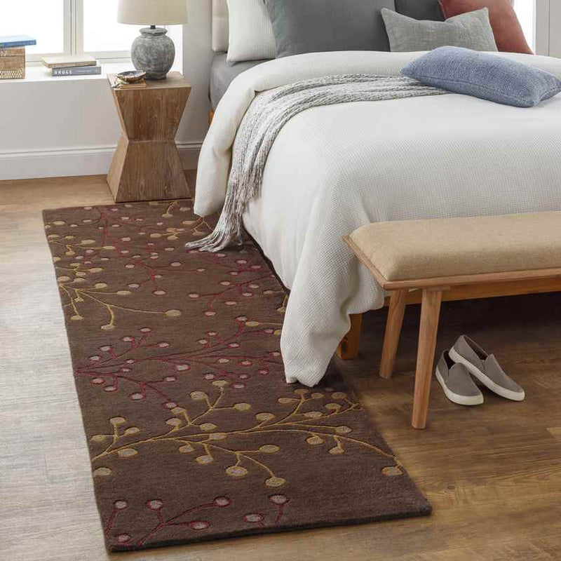 Le Havre Cottage Dark Brown Area Rug