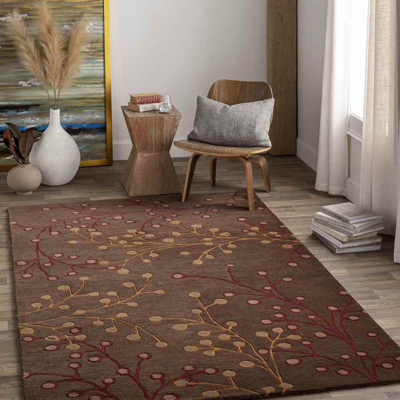 Le Havre Cottage Dark Brown Area Rug