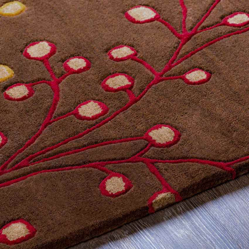 Le Havre Cottage Dark Brown Area Rug