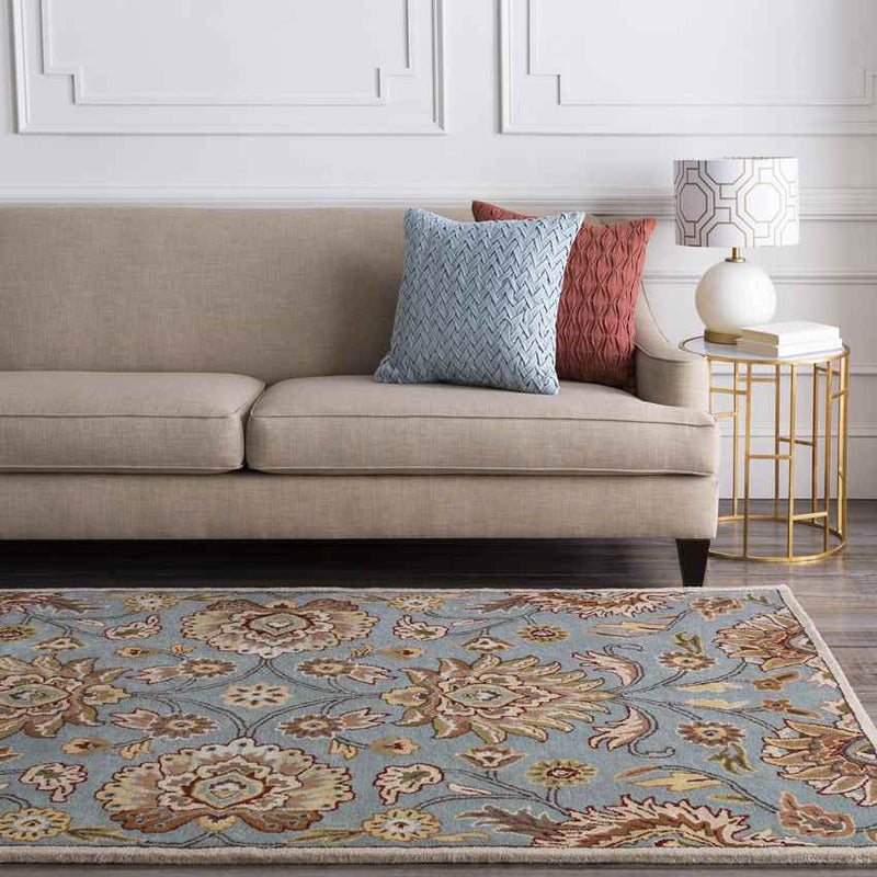 Eckville Traditional Brick Area Rug