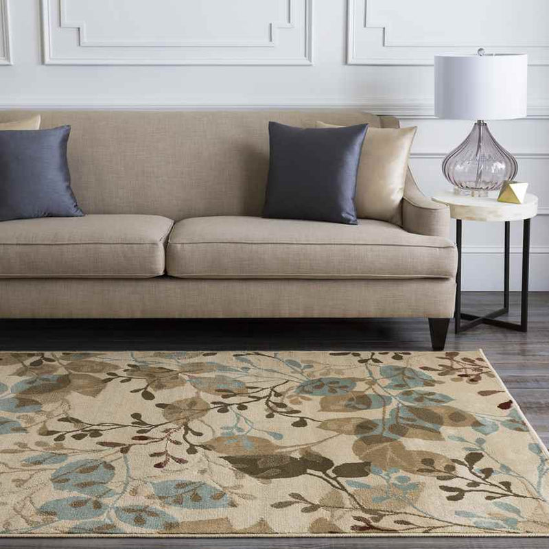 Mundare Traditional Khaki Area Rug