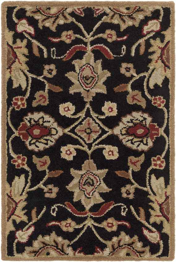 Eckville Traditional Black Area Rug