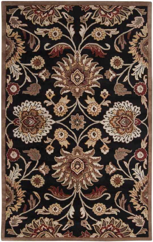 Eckville Traditional Black Area Rug