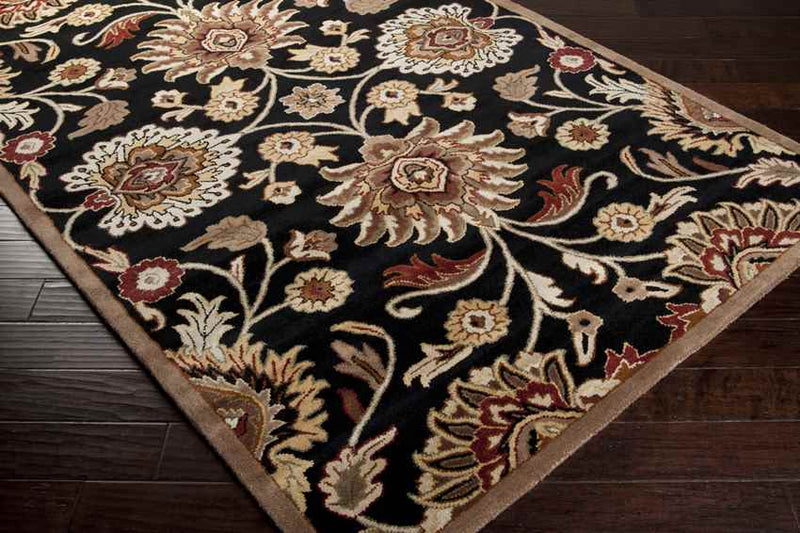 Eckville Traditional Black Area Rug