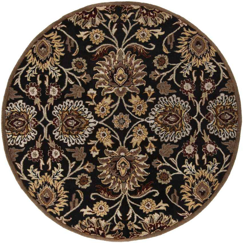 Eckville Traditional Black Area Rug