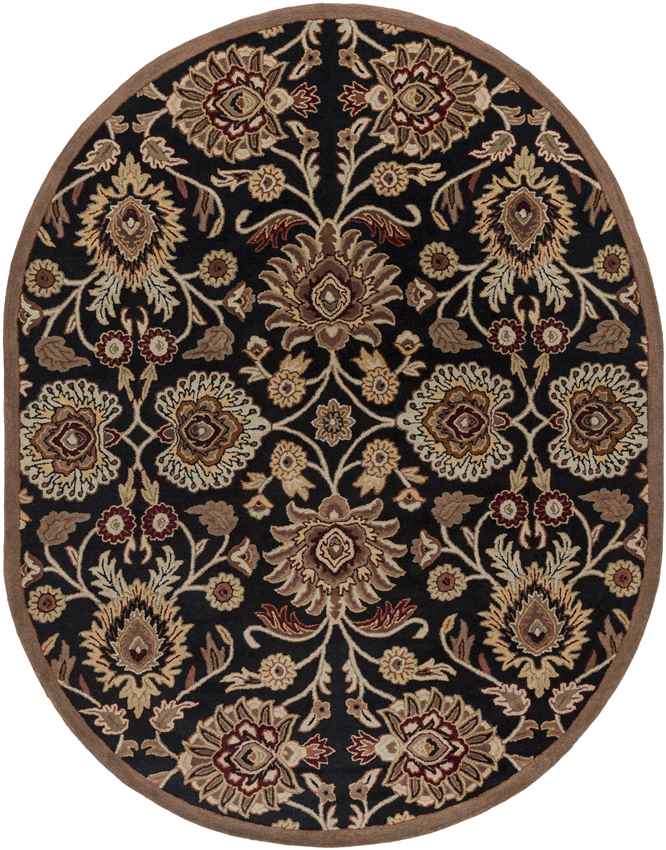 Eckville Traditional Black Area Rug