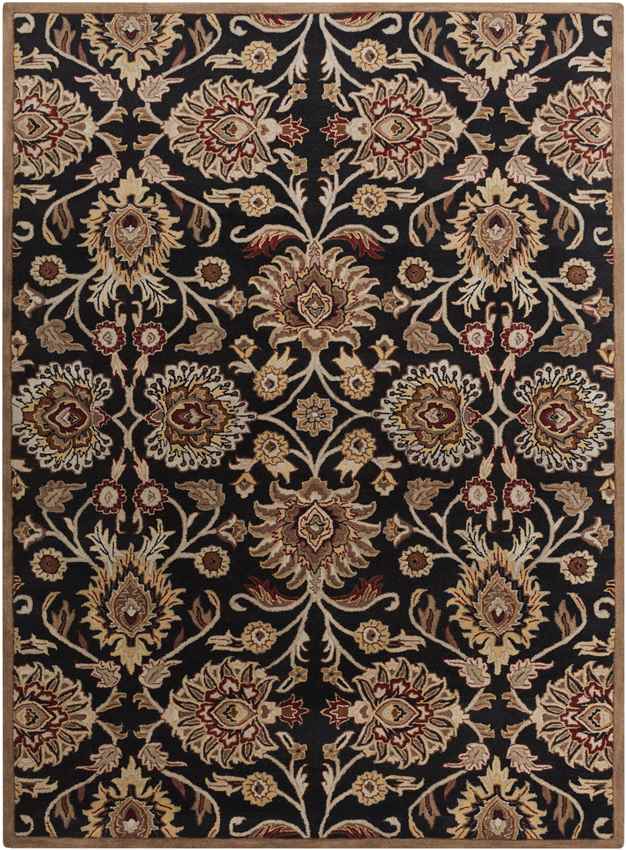 Eckville Traditional Black Area Rug