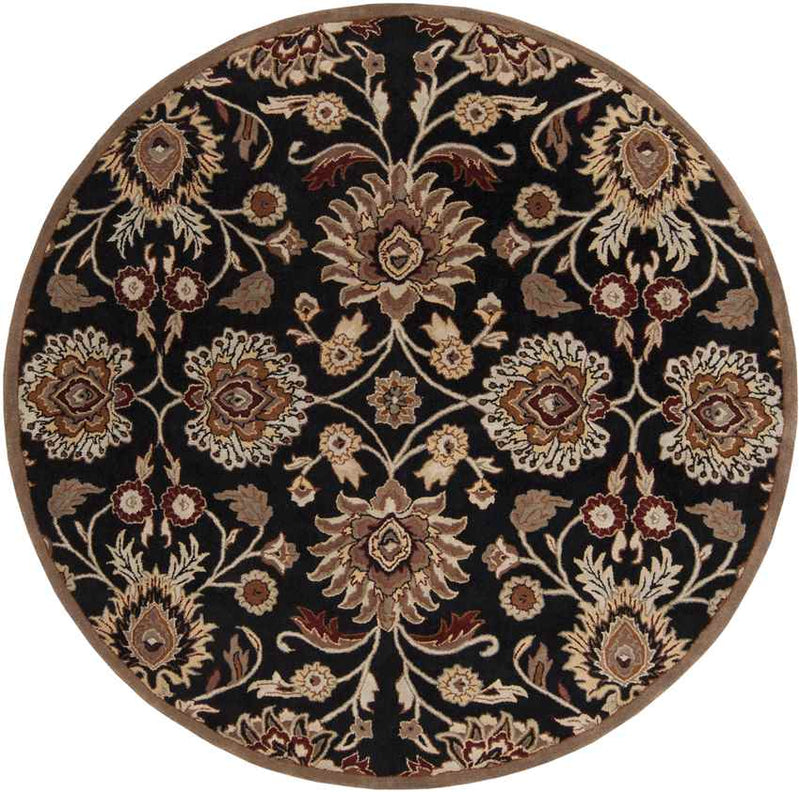 Eckville Traditional Black Area Rug