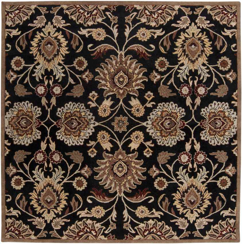 Eckville Traditional Black Area Rug