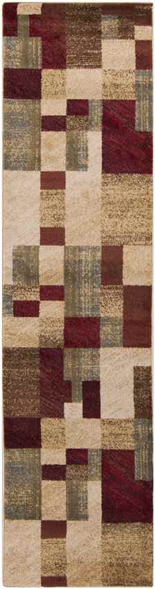 Redcliff Modern Dark Red Area Rug