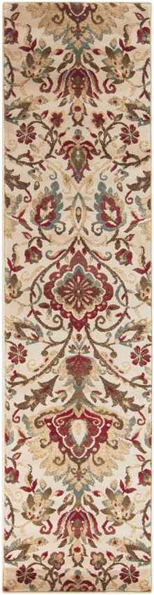 Stavely Traditional Dark Red Area Rug