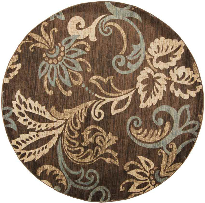 Stettler Cottage Dark Brown Area Rug