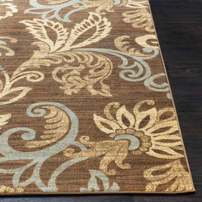 Stettler Cottage Dark Brown Area Rug