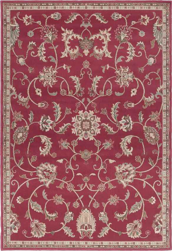 George Traditional Brick Area Rug