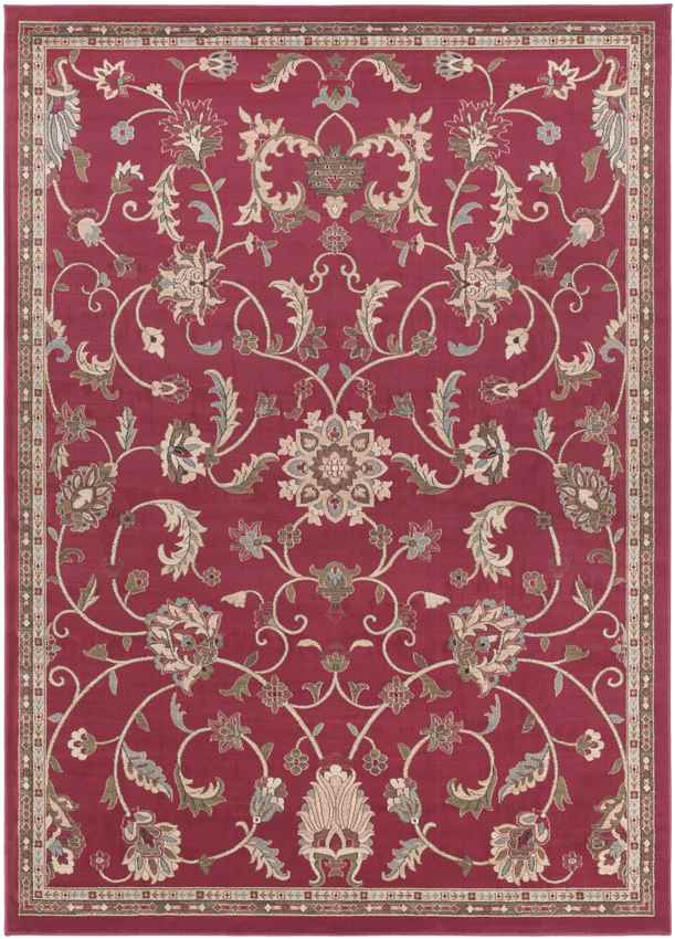 George Traditional Brick Area Rug