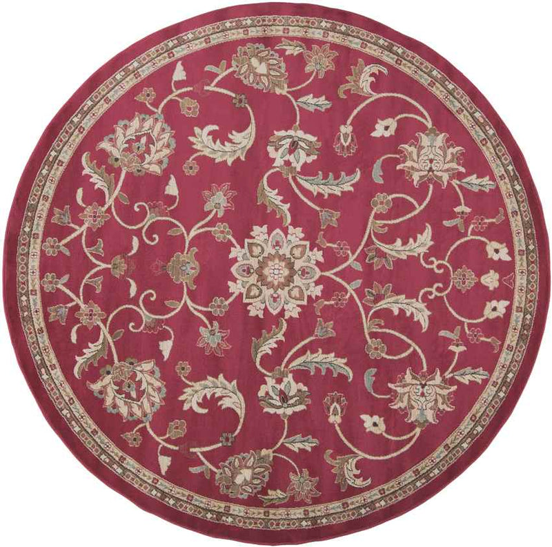 George Traditional Brick Area Rug