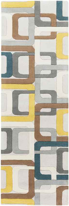 Tofield Modern Gray/Ivory/Mustard Area Rug