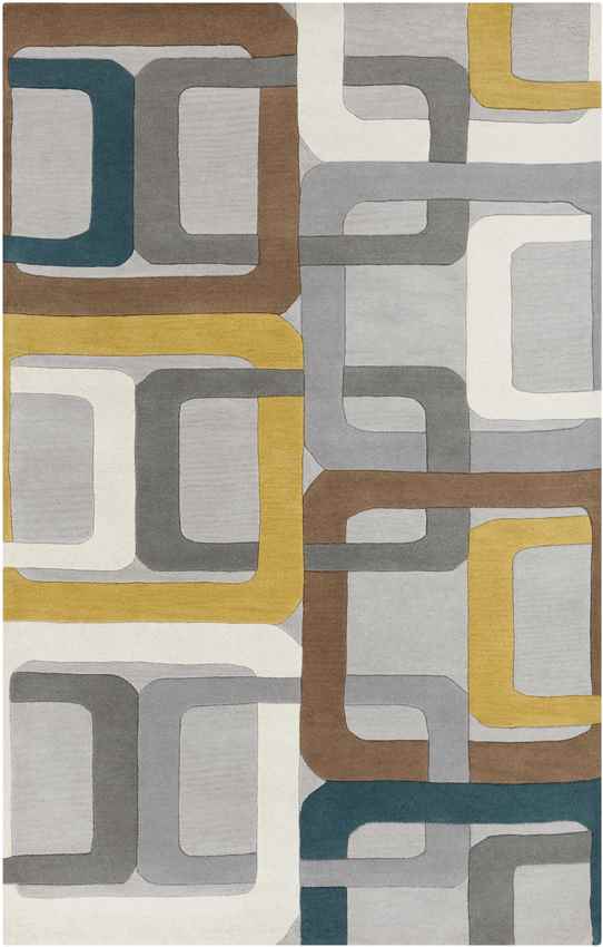 Tofield Modern Gray/Ivory/Mustard Area Rug