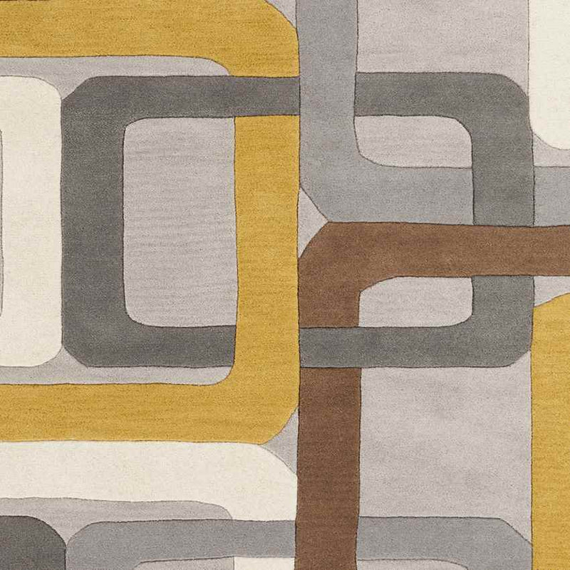 Tofield Modern Gray/Ivory/Mustard Area Rug