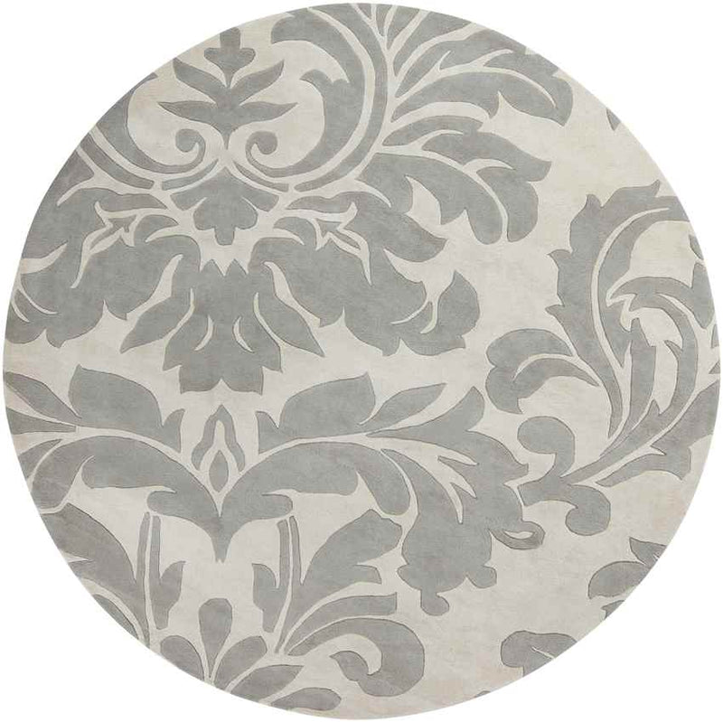 Trochu Traditional Medium Gray Area Rug