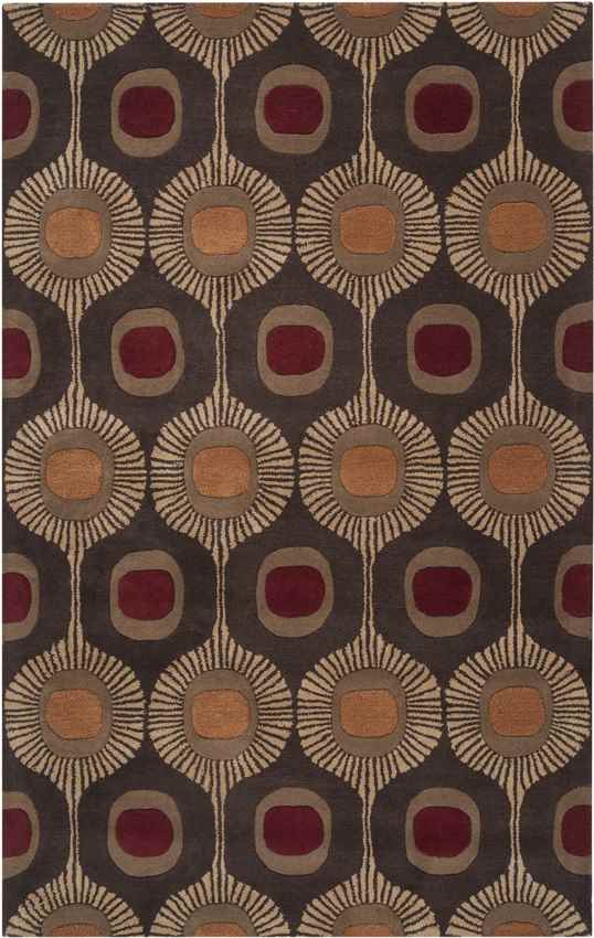 Viking Modern Dark Brown Area Rug