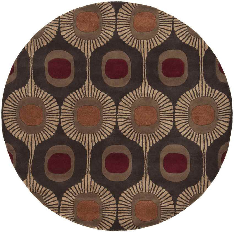 Viking Modern Dark Brown Area Rug