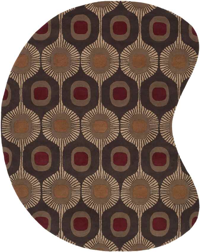 Viking Modern Dark Brown Area Rug