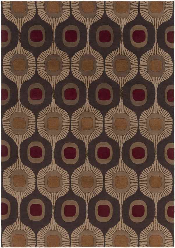 Viking Modern Dark Brown Area Rug