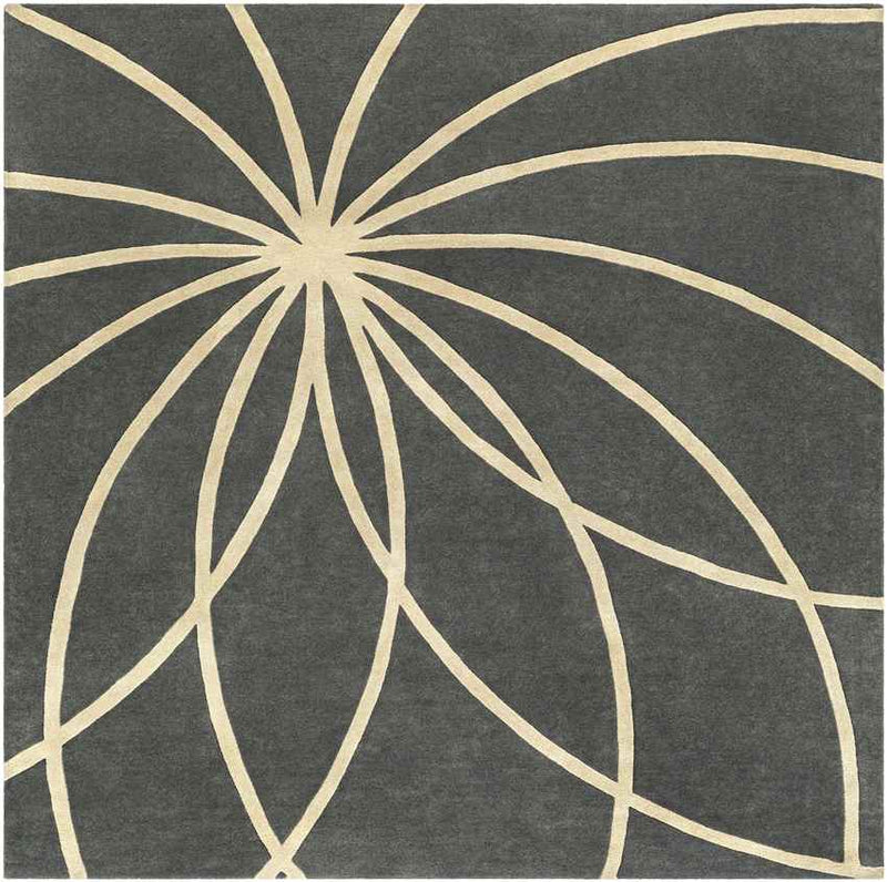 Falher Modern Charcoal Area Rug