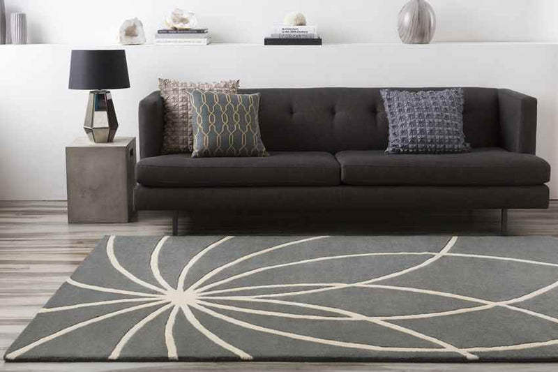 Falher Modern Charcoal Area Rug