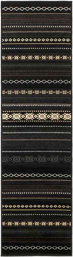 Creston Rustic Black Area Rug