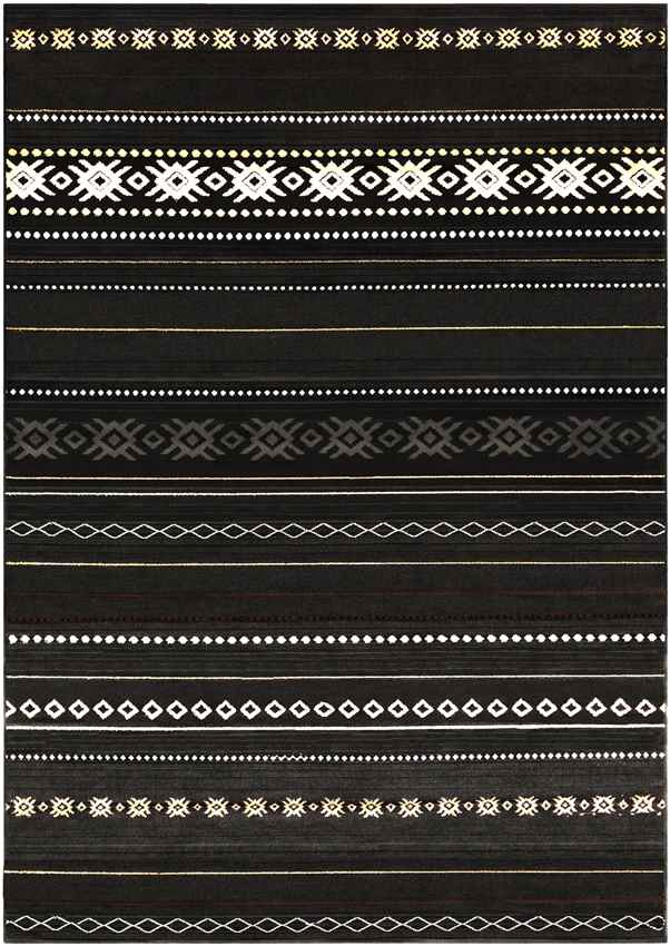 Creston Rustic Black Area Rug