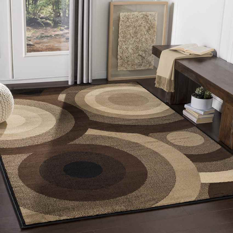 Gibsons Modern Dark Brown Area Rug